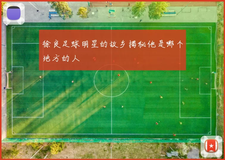 徐良足球明星的故乡揭秘他是哪个地方的人